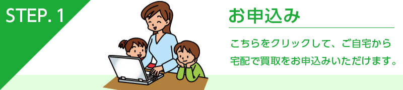 買取ステップ1お申込み